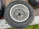 Daimler JAGUAR series 1,2,3 XJS XJ40 15” Lattice Cross Spoke alloy wheel x1 15x6.5J 5x120.65 pcd CBC2469 with Pirelli tyre