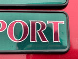 Jaguar X300 XJ6 XJ SPORT boot badges Green back with silver lettering VGC