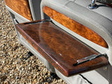 Daimler JAGUAR X300 X305 LFJ Nimbus Grey Heated electric Leather Front Seats with Walnut Picnic Tables left & right