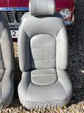 Daimler JAGUAR X300 X305 LFJ Nimbus Grey Heated electric Leather Front Seats with Walnut Picnic Tables left & right