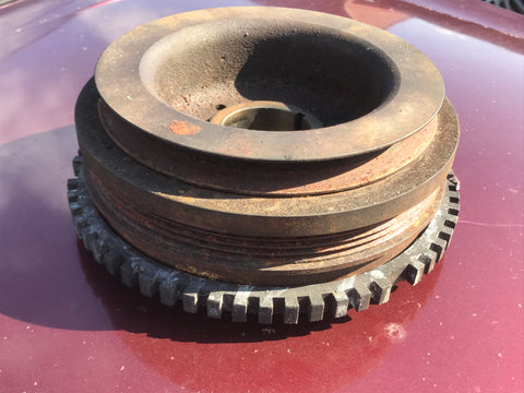 Jaguar XJ40 XJS AJ6 Crank shaft damper harmonic balancer 5 groove pulley