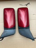 Daimler Jaguar XJ40 Door Wing Mirrors x2 set with Flamenco Red CFH Covers 93-94 Models