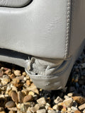 Daimler JAGUAR X300 X305 LFJ Nimbus Grey Heated electric Leather Front Seats with Walnut Picnic Tables left & right