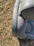 Daimler JAGUAR X300 X305 LFJ Nimbus Grey Heated electric Leather Front Seats with Walnut Picnic Tables left & right