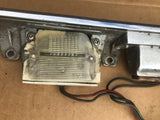 Jaguar XJS pre facelift reversing number plate lights trunk boot lid chrome plinth