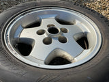 Jaguar XJS X300 X308 XJ40 16” 5 Spoke Alloy wheel x1 with tyre 7Jx16 CCC4943