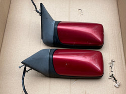 Daimler Jaguar XJ40 Door Wing Mirrors x2 set with Flamenco Red CFH Covers 93-94 Models