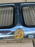 Jaguar X300 XJR XJR6 Mesh grill surround stainless steel chrome with Gold badge