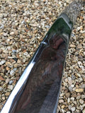 Daimler Jaguar X300 rear bumper Centre chrome stainless trim piece. Minor damage present, as photographed.