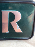 Jaguar X300 boot badge Green back with silver lettering