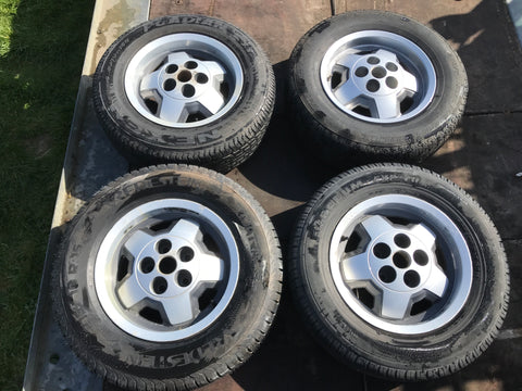 JAGUAR 15" XJS S3 series Starfish Alloy wheels x4 15x6.5 5x120.65 PCD CAC4379 ET28.5 with tyres