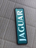 Jaguar X300 boot badge Green back with silver lettering