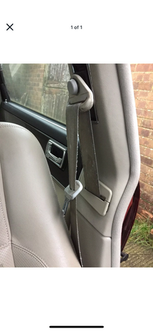 Jaguar X300 seat belt Oatmeal AGD left side Front