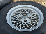 Daimler JAGUAR series 1,2,3 XJS XJ40 15” Lattice Cross Spoke alloy wheels x4 15x6.5J 5x120.65 pcd CBC2469