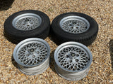 Daimler JAGUAR series 1,2,3 XJS XJ40 15” Lattice Cross Spoke alloy wheels x4 15x6.5J 5x120.65 pcd CBC2469