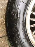 Daimler JAGUAR XJ40 BMW 15” SPOKE alloy wheels x4 15x7J 5x120pcd with tyres 225/60/15