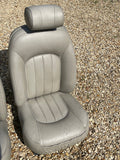 Daimler JAGUAR X300 X305  AGD OATMEAL Heated electric Leather Front Seats with Walnut Picnic Tables left & right