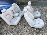 Daimler JAGUAR X300 NDR Cream Leather Front & Rear Seats Walnut Picnic Tables