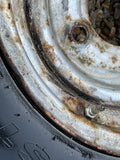 Brian James 12” Steel Trailer wheels & tyres x4 155/70 R12 5 STUD 140MM PCD, NO OFFSET spares or repairs