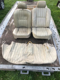 Jaguar Series 3 III Leather Front Seats Doeskin AEE