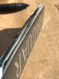 Jaguar XJ40 boot badge Dark grey back with silver lettering