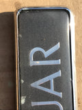 Jaguar XJ40 boot badge Dark grey back with silver lettering