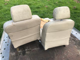 Jaguar Series 3 III Leather Front Seats Doeskin AEE