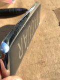 Jaguar XJ40 boot badge Dark grey back with silver lettering
