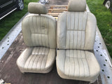 Jaguar Series 3 III Leather Front Seats Doeskin AEE