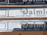 Daimler branded Jaguar X300 X308 XJ40 Front Sill Tread Plate Insert set of four