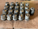 Jaguar XJ40 X300 X308 XJ8 XK8 wheel nuts set of 20 Alloy cap short nuts with Locking nuts