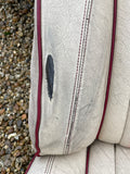 Jaguar SPORT XJR XJ40 Front Seats AEM Magnolia w Cherry Red Piping 88-92