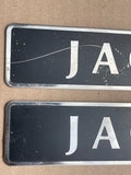 Jaguar XJ12 XJ40 XJ81 XJS X305 6.0 V12 Inlet Manifold engine top enamel plaque badge set