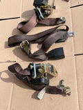 Jaguar X300 rear seat belt set of 3. Warm Charcoal/ Black LEG trim code