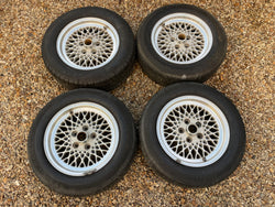 JAGUAR XJS Le Mans 16” 7J Lattice Cross Spoke alloy wheels x4 16x7J 5x120.65PCD ET28.5 CBC6175