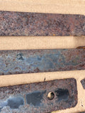 Jaguar XJS 3.6 Metal clamp bracket set for Under Bonnet Hood Liner insulation- average rusted condition.