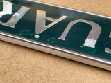 Jaguar X300 (Sovereign spec) boot trunk badge Green back with silver lettering