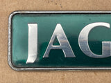 Jaguar X300 (Sovereign spec) boot trunk badge Green back with silver lettering