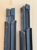 Jaguar XJ40 90-94 waist line seals trims window scrapers x4 set
