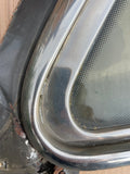 Daimler Jaguar XJ40 Quarter Light Six light Glass Window & stainless chrome frame surround Right side