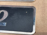 Jaguar XJ12 XJ40 XJ81 XJS X305 6.0 V12 Inlet Manifold engine top enamel plaque badge set