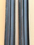 Jaguar XJ40 90-94 waist line seals trims window scrapers x4 set