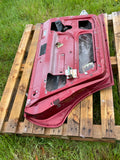Jaguar XJ40 Left Rear Door Stripped Shell 1994 Flamenco Red CFH