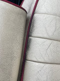 Jaguar SPORT XJR XJ40 Front Seats AEM Magnolia w Cherry Red Piping 88-92