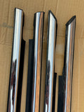 Jaguar XJ40 90-94 waist line seals trims window scrapers x4 set