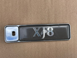 Jaguar X308 XJ8 Trunk Boot Lid Badge- Silver with Grey back ground HND5994AA. See the description for the exact condition details.