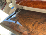 Daimler JAGUAR X300 X305 AGD OATMEAL Heated electric Leather Front Seat with Walnut Picnic Table Right side