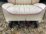 Jaguar SPORT XJR XJ40 Front Seats AEM Magnolia w Cherry Red Piping 88-92