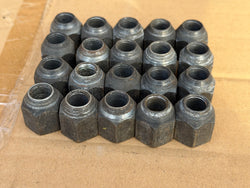 Daimler Jaguar XJS X300 X308 XK8 XJ40 short steel open ended/ Tapered ends for steel wheels, Wheel Nuts set x20