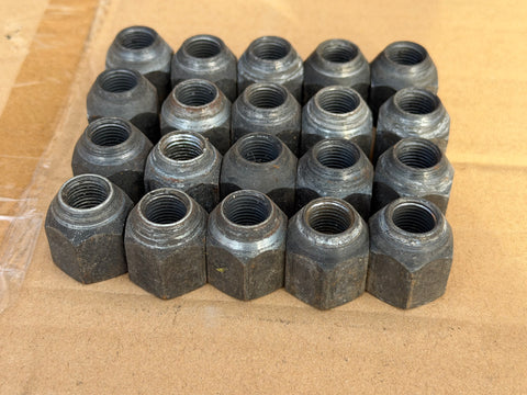 Daimler Jaguar XJS X300 X308 XK8 XJ40 short steel open ended/ Tapered ends for steel wheels, Wheel Nuts set x20